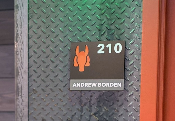 Office Sign With Changeable Occupant