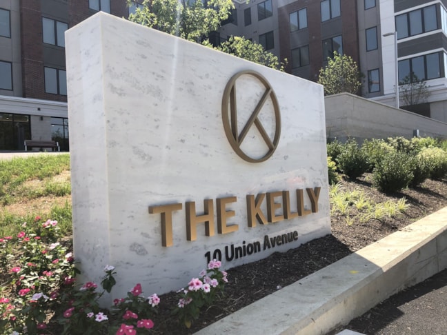 Marble Monument Sign w/Cast Bronze lettering