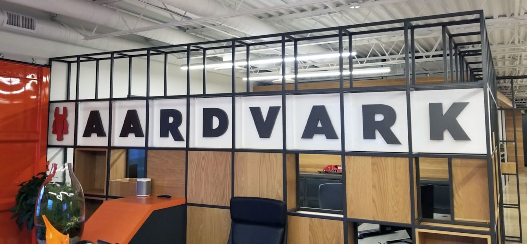 3D Dimensional Logo Lobby Display