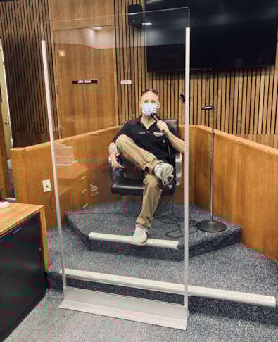 Plastic Protective Panels for Courthouse