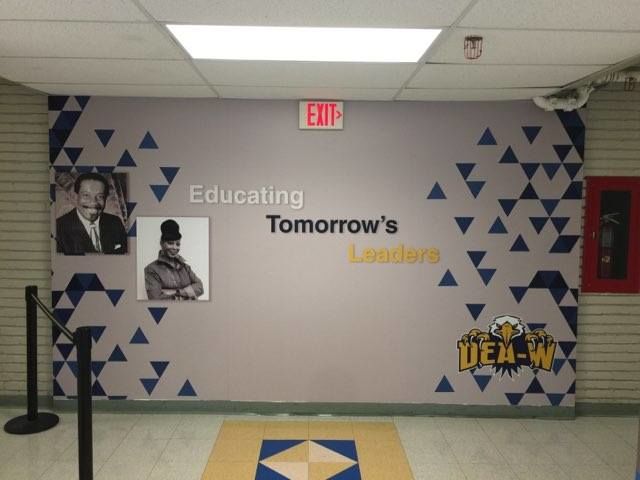 Vinyl graphics for schools