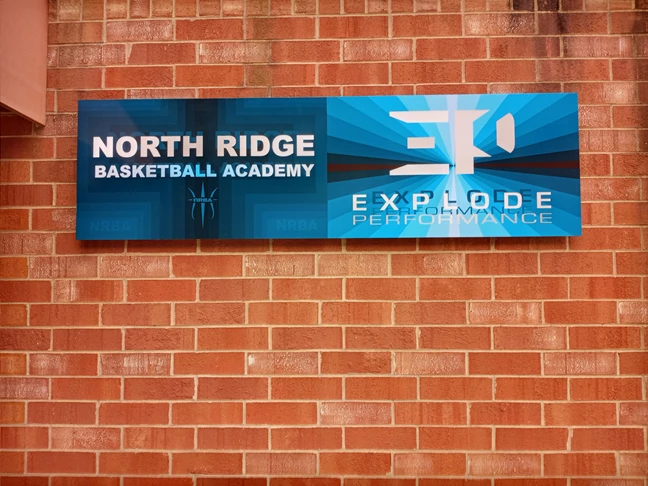Exterior & Outdoor Signage | North Ridge Basketball Academy