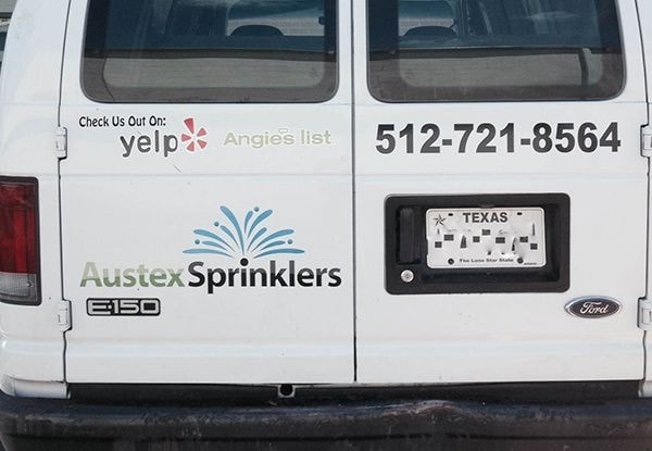  - Vehicle-Graphics-Lettering-AustexSprinkers-back-Image360-RoundRock-TX