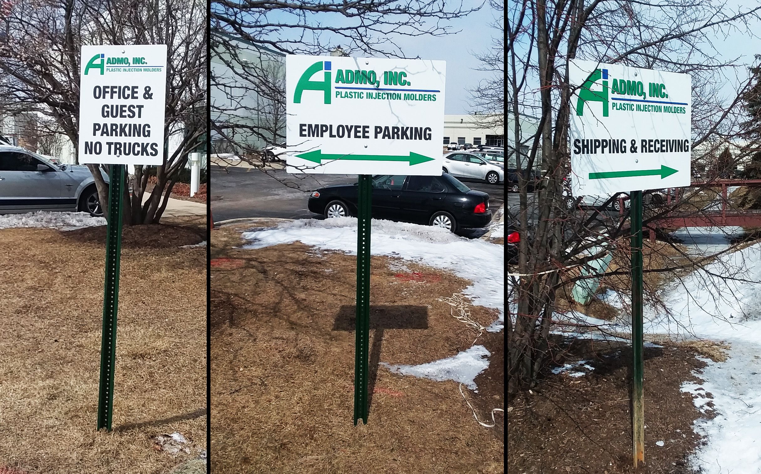 Wayfinding Directional Parking lot signs manufacturing