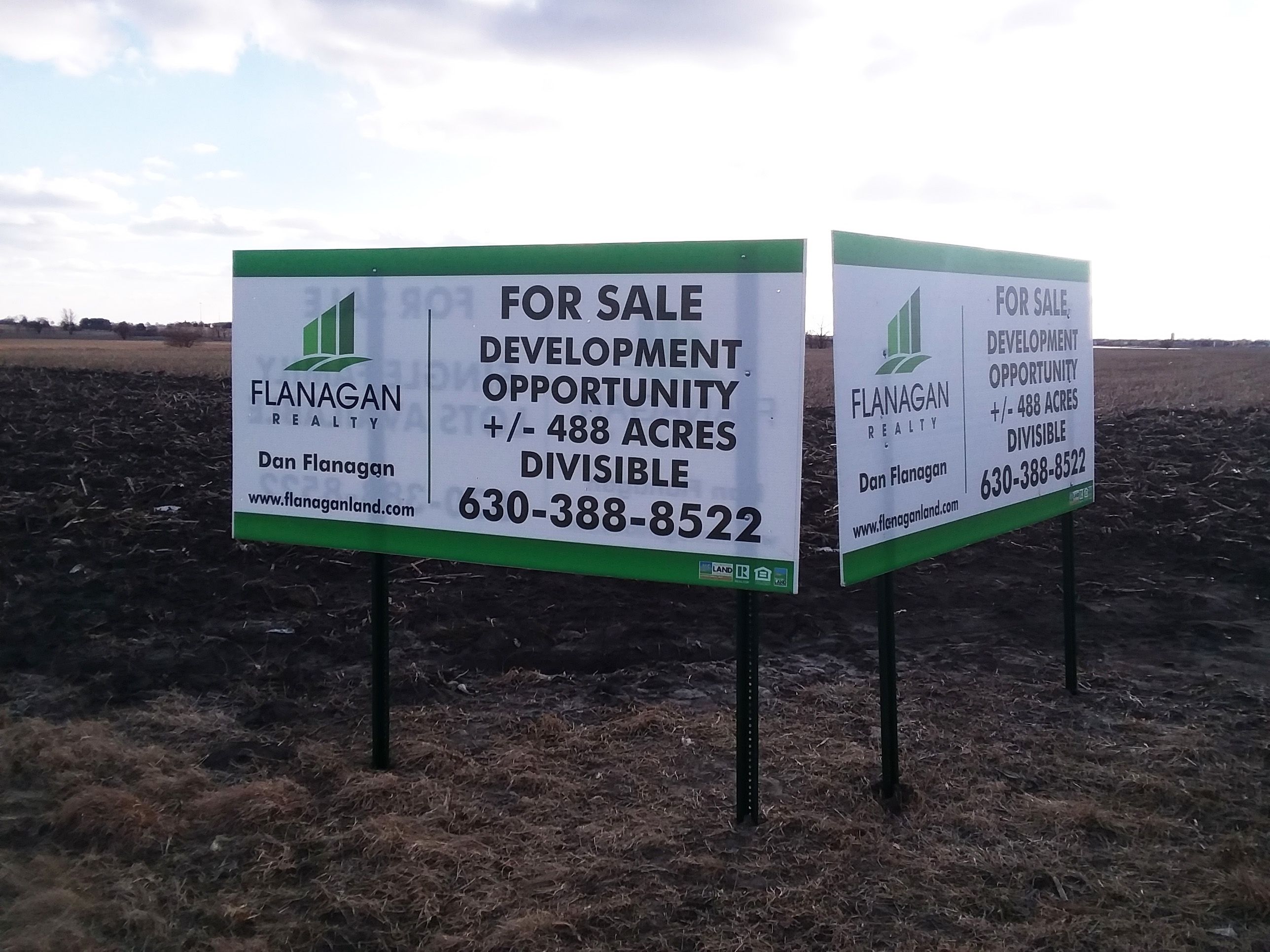 Corrugated Site Signs Realty Sandwich, IL