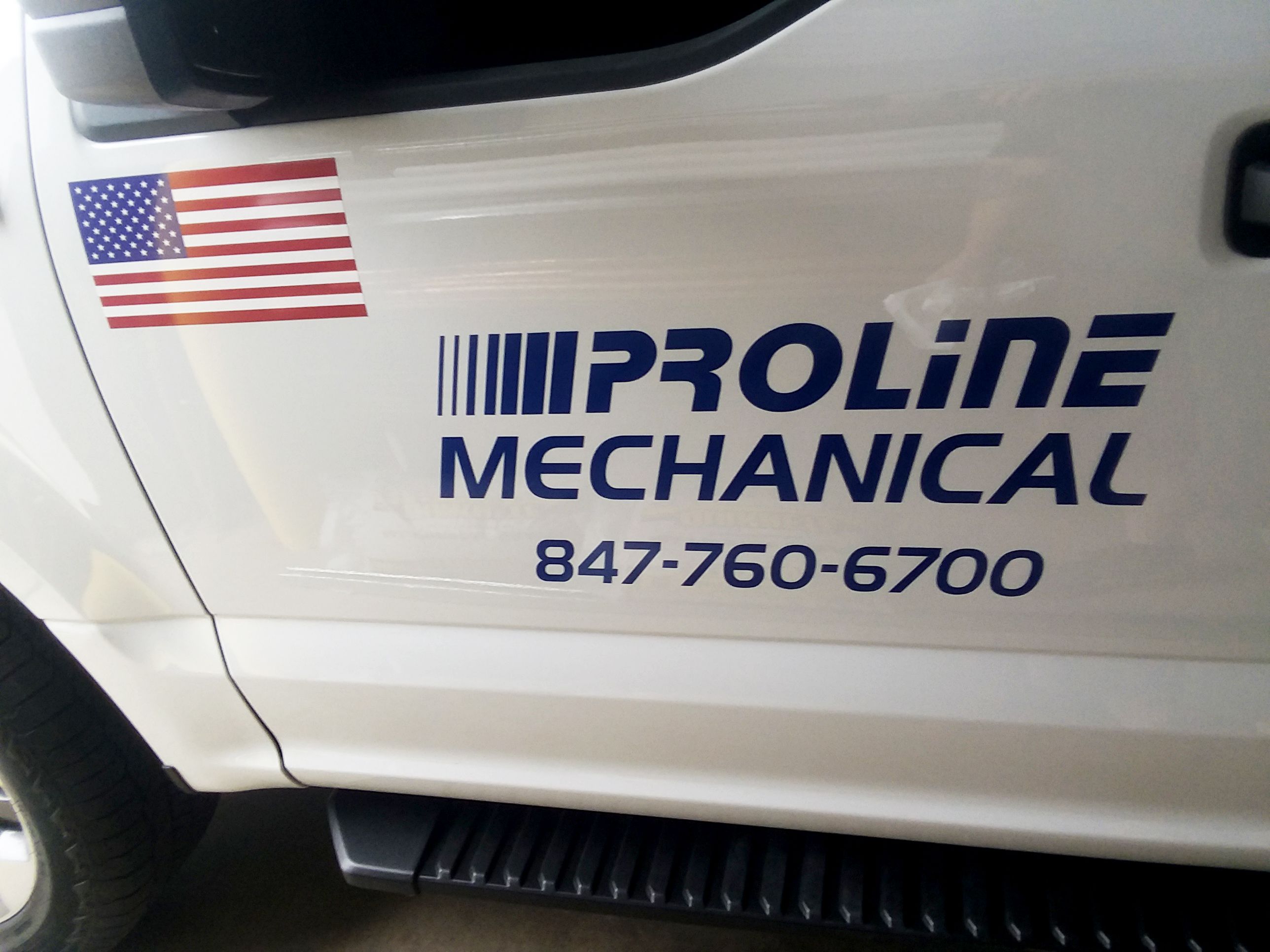 Vehicle Decals for Proline Mechanical in Elgin, IL