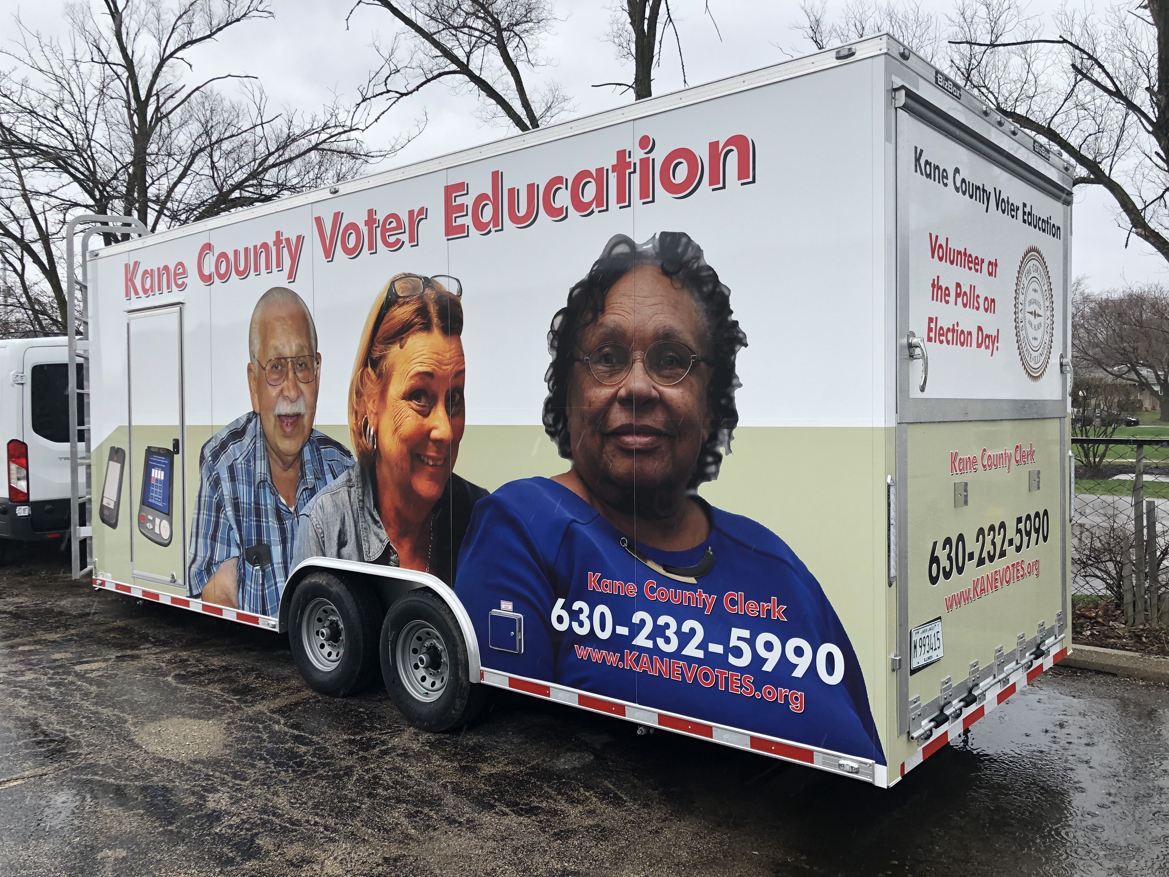 Full Trailer Wrap for Kane County Clerk in Geneva, IL