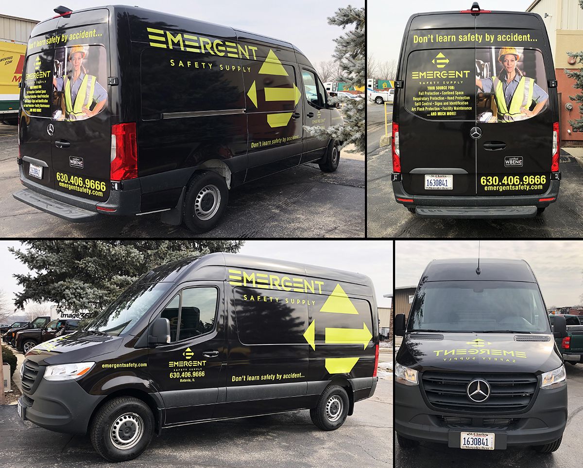 Full Vehicle Wrap for Emergent Safety Supply in Batavia, IL