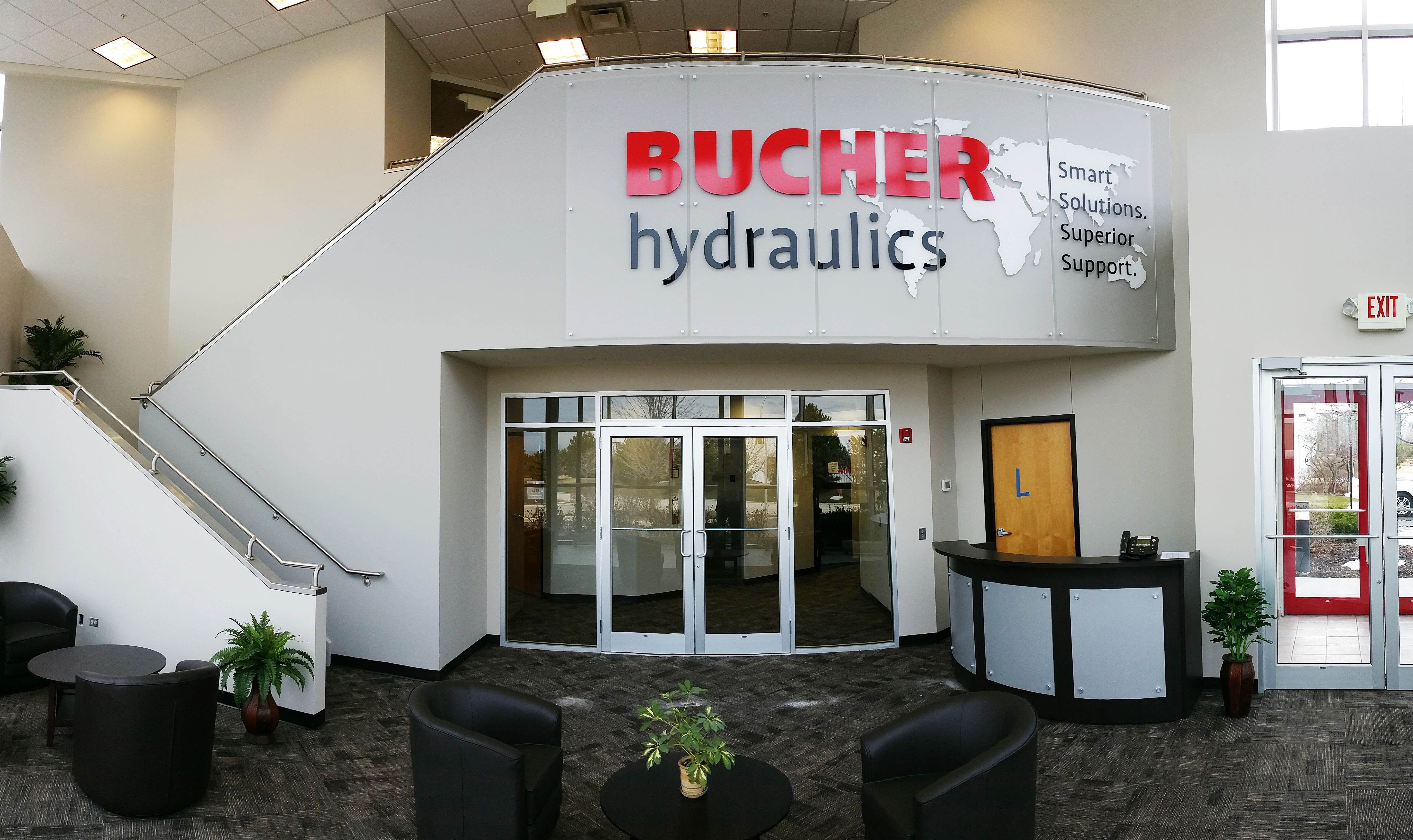 Interior Acrylic Paneling for Bucher Hydraulics in Elgin, IL