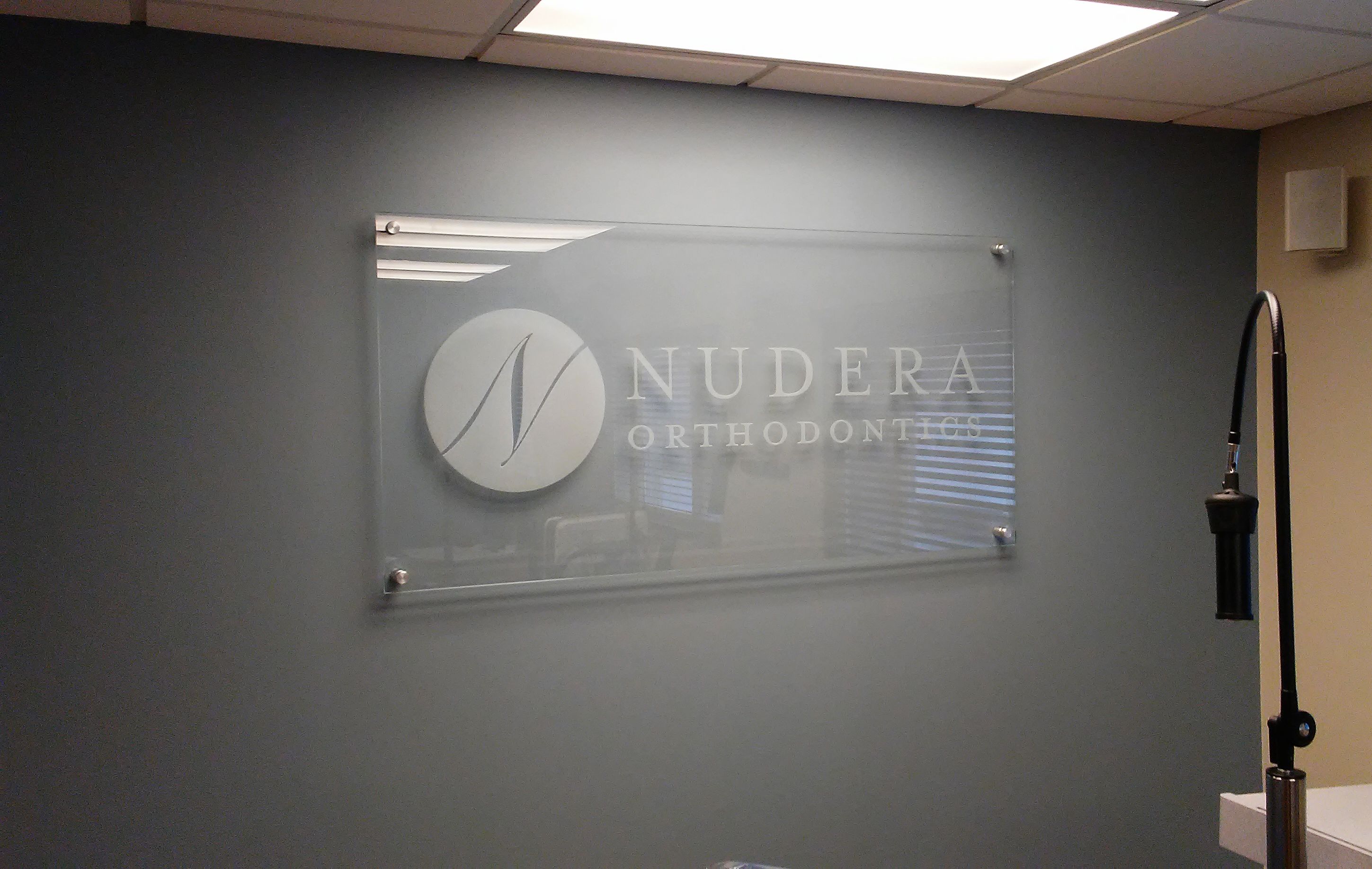 Interior Acrylic Display for Nudera Orthodontics in South Elgin, IL