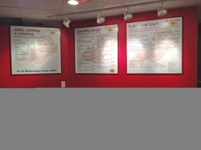 Menu Signs & Price List Signage