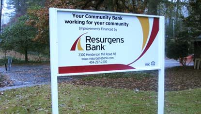 Post and Panel Construction site Sign Tucker, GA