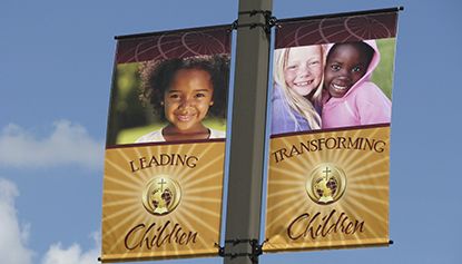 Pole Banner for Churches Tucker, GA