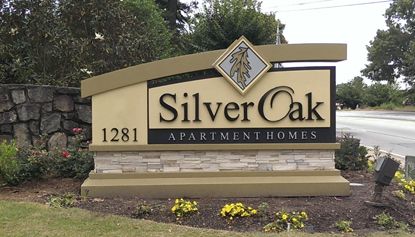 monument sign apartment neighborhood tucker, ga