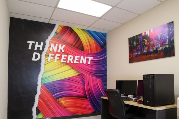 Wall Mural with Dimensional Letters | Tucker GA