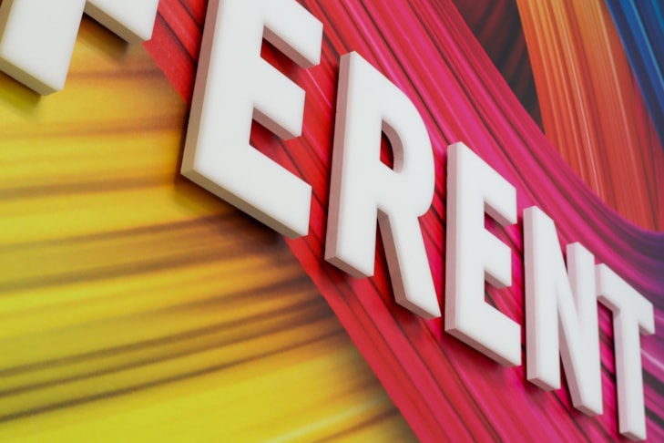 Wall Mural with Dimensional Letters | Tucker GA