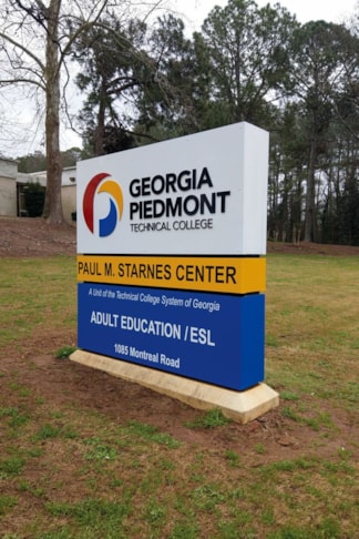 Monument Sign w/ Dimensional Letters