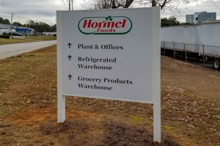 Post & Panel Sign | Hormel Foods | Tucker, GA