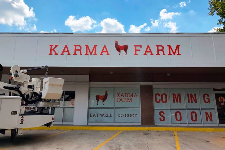 Dimensional Letters | Restaurant | Atlanta,GA | Karma Farm