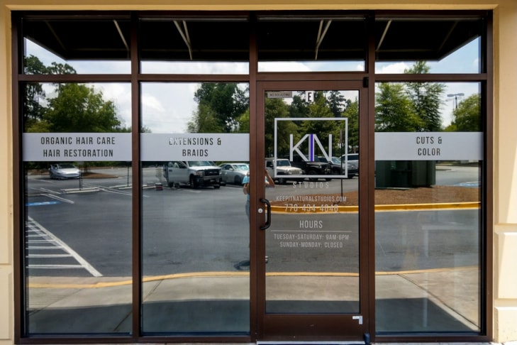 Window Graphics | Beauty | Smyrna, GA | Keep It Natural Studios
