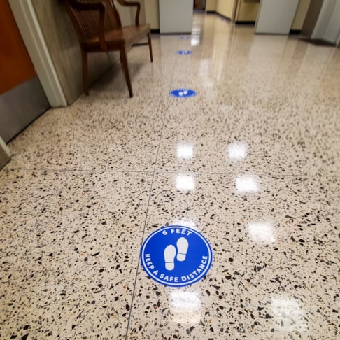 Floor Graphics | Social Distancing