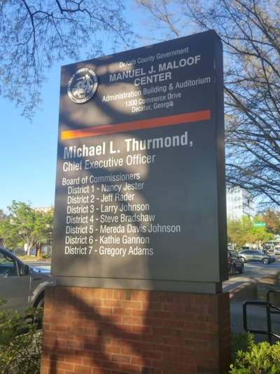 Custom Monument Sign Gets a Facelift in Decatur, GA