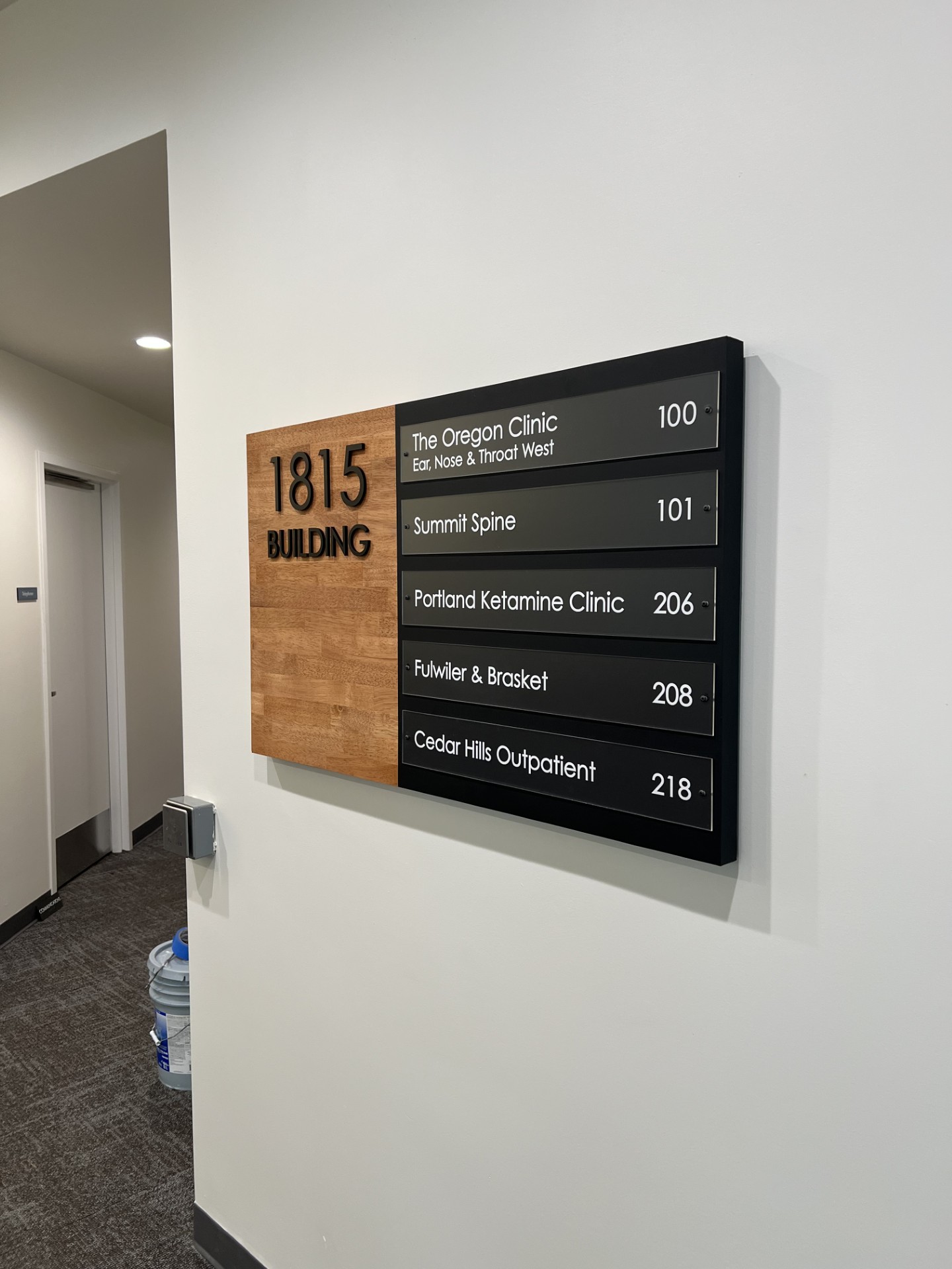 Directory and Wayfinding Signage | Property Management | Portland, OR | Wood