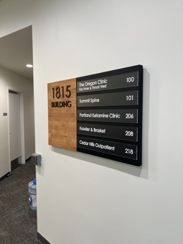 Directory and Wayfinding Signage