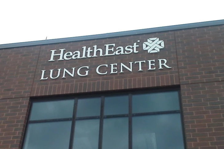 Dimensional Letters for Health East Lung Center in Maplewood, MN