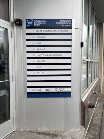 Directory and Wayfinding Signage