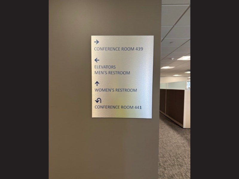 Directory and Wayfinding Signage | Professional Services | Aluminum