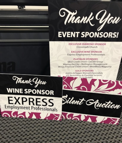 Non-Profit & Fundraiser Event Signs