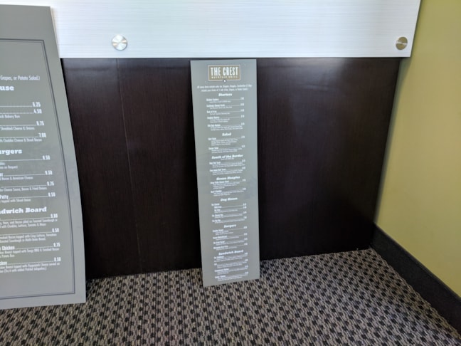 Menu Signs & Price List Signage