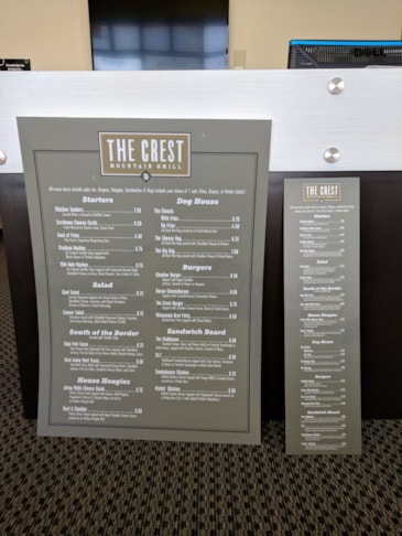 Menu Signs & Price List Signage