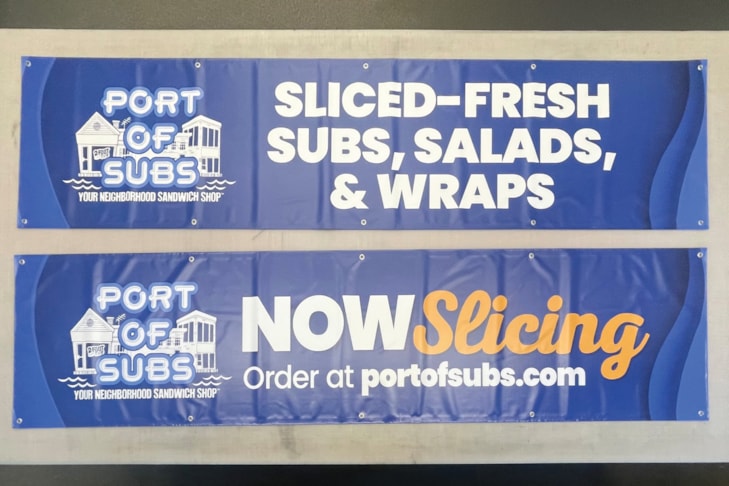 Fabric & Vinyl Indoor Banners | Restaurants & Foodservice