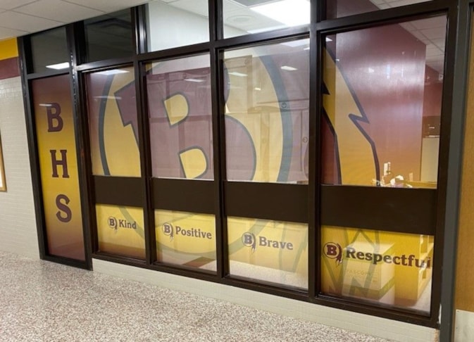 Benson High School Window Graphics