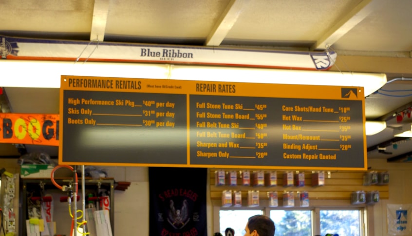 Menu Signs & Price List Signage | Sports Venue & Stadium Signage