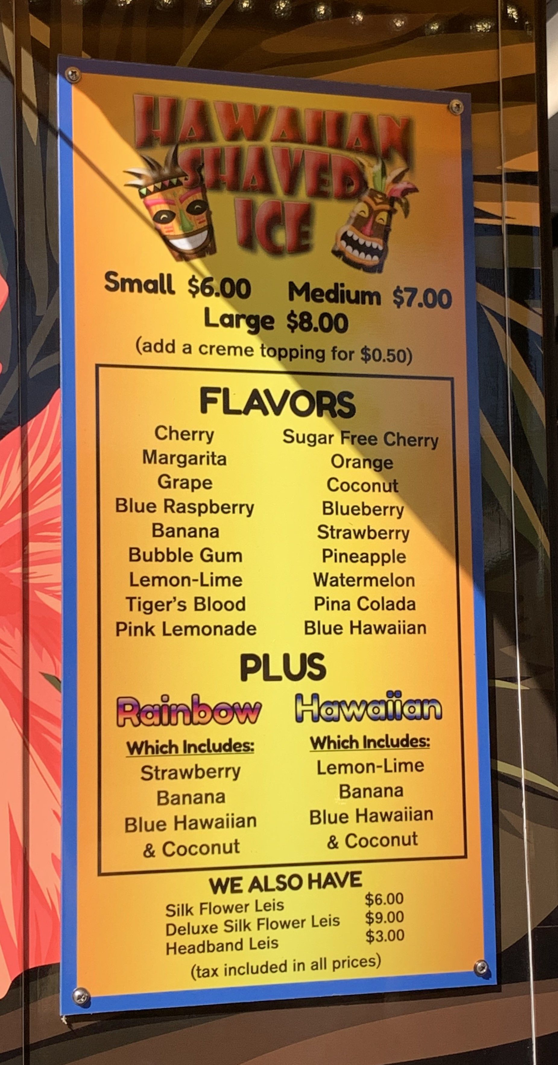 Menu Signs & Price List Signage