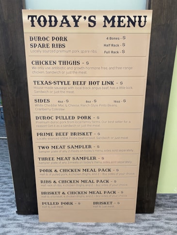 Menu Signs & Price List Signage | Restaurants & Foodservice