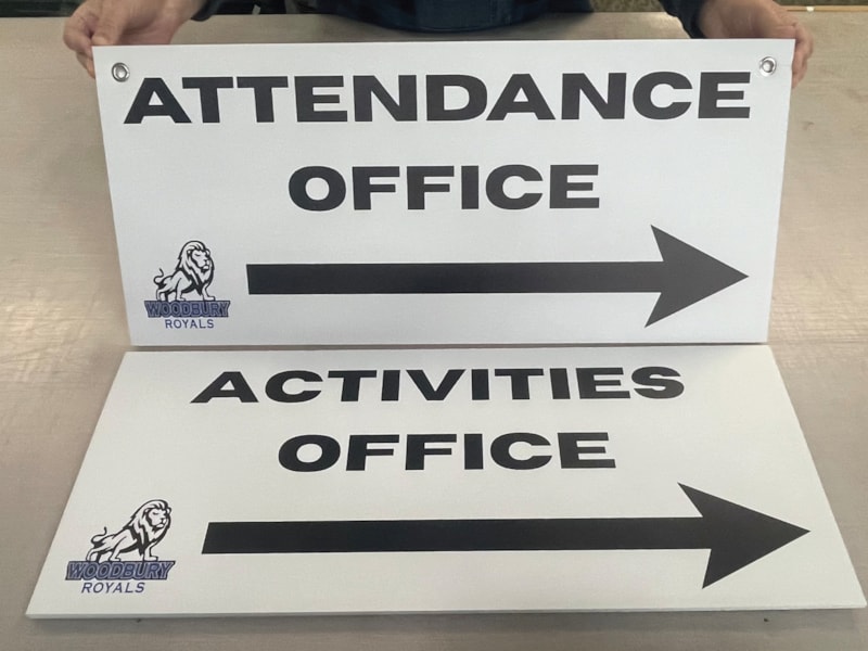 Custom Signs & Signage | School, College, & University Signs | Corrugated Plastic / CoroplastTM