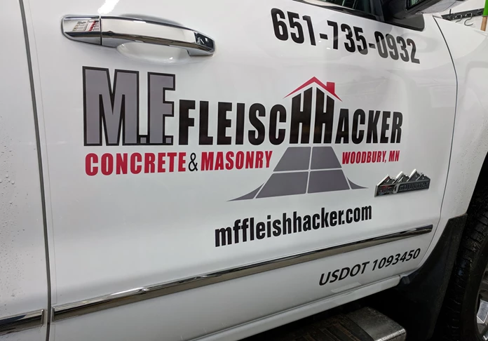 Truck graphics for M.F. Fleischhacker