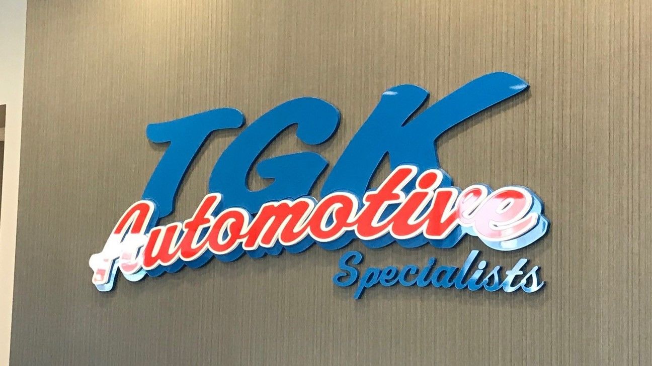 Reception Area Dimensional Letters Sign for Automotive Services in Hugo, MN