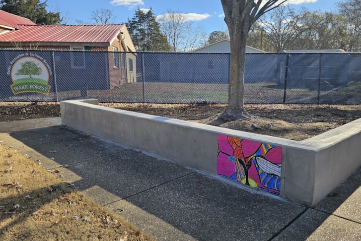 Metal Artwork Sign - Town of Wake Forest - Wake Forest, NC