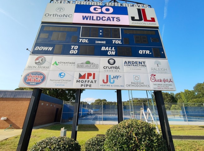 Scoreboard Signs - Millbrook High - Raleigh, NC