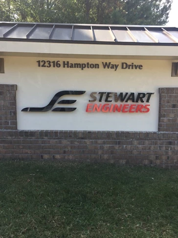 Monument Dimensional Letters for Stewart Engineers in Wake Forest NC