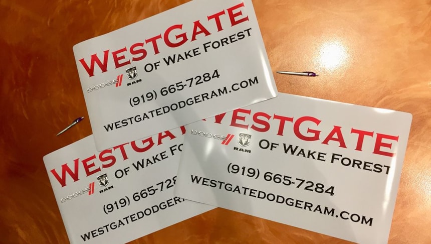 Magnetic Vehicle Signs i360 Raleigh WF