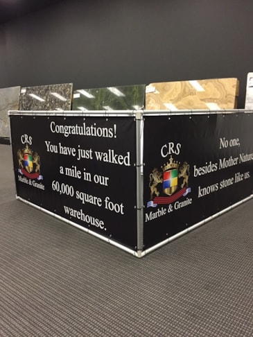 Interior Banner for CRS Marble and Granite in Raleigh NC