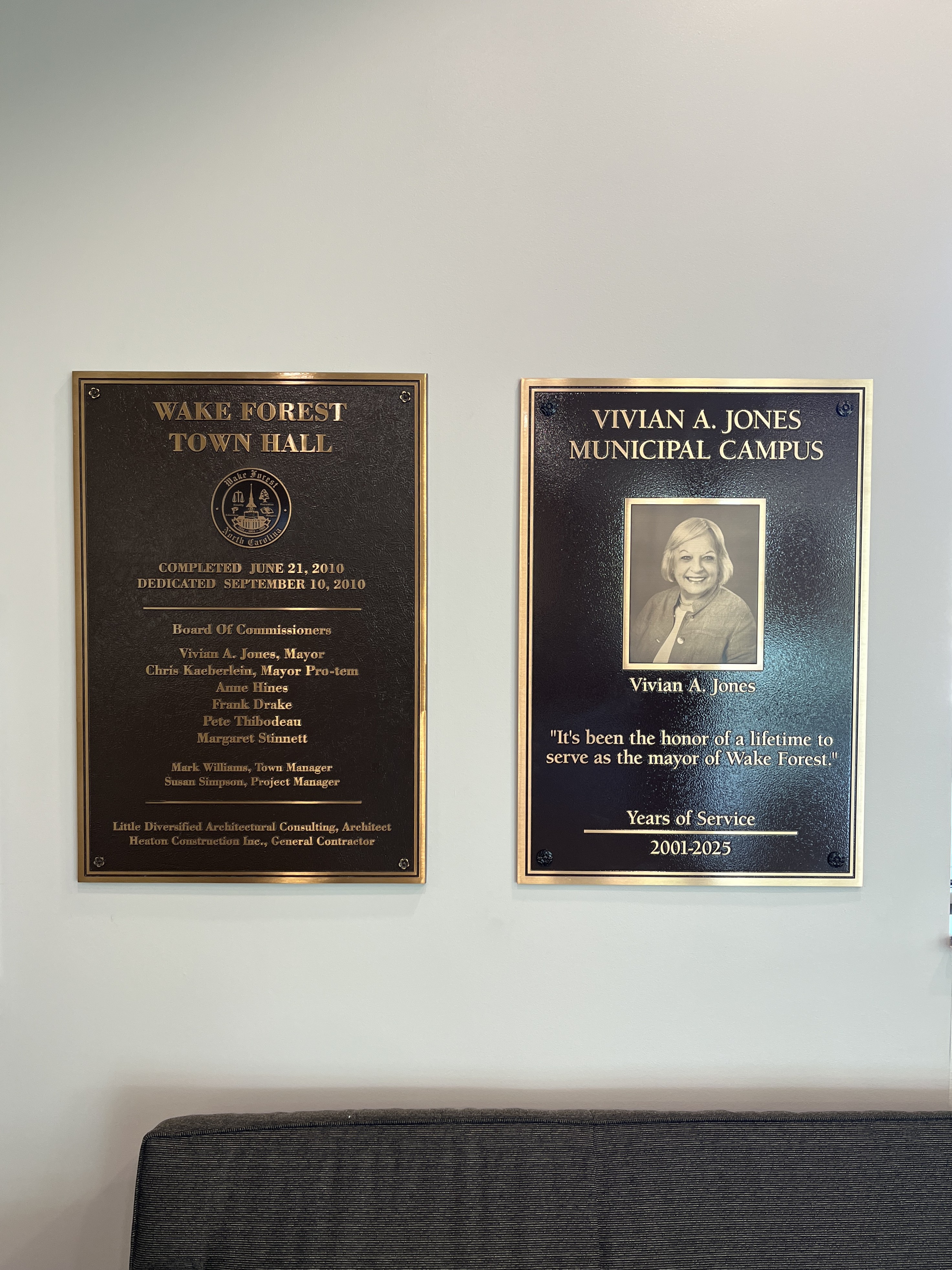 Plaques | Government & Public Office Signs | Wake Forest, NC | Metal