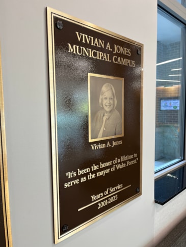 Bronze Plaque - Town of Wake Forest - Wake Forest, NC