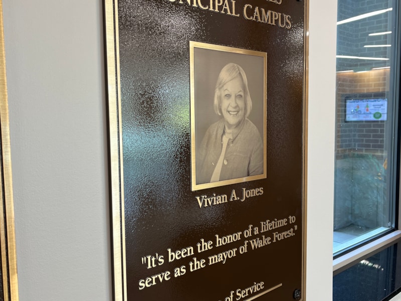 Plaques | Government & Public Office Signs | Wake Forest, NC | Metal
